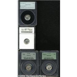 1916-S 10C MS63 Full Bands PCGS, lustrous,