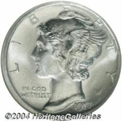 1917-S 10C MS67 NGC. A typically bold strike