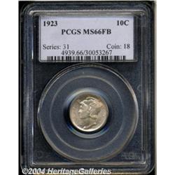 1923 10C MS66 Full Bands PCGS. Just a hint of
