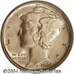 1924-S 10C MS64 Full Bands PCGS. A lightly