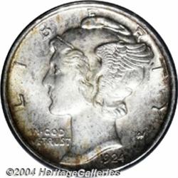 1924-S 10C MS65 Full Bands PCGS. The 1924-S is