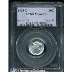 1925-D 10C MS64 Full Bands PCGS. The '25-D is