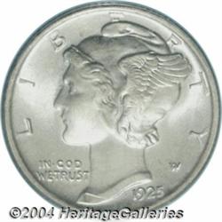 1925-S 10C MS66 Full Bands PCGS. Mercury dime