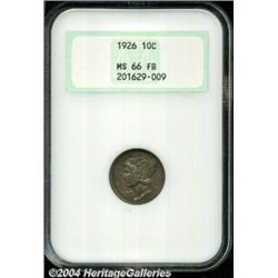 1926 10C MS66 Full Bands NGC. Both sides are