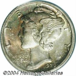 1929-D 10C MS67 Full Bands PCGS. With fully