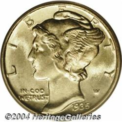 1935-D 10C MS67 Full Bands PCGS. As one might