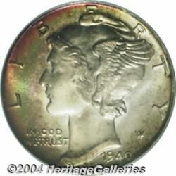 1940-S 10C MS68 Full Bands ICG. A sharply