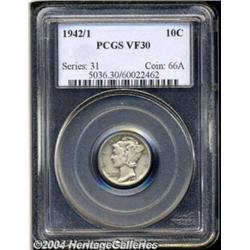1942/1 10C VF30 PCGS. While this popular
