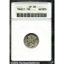 1942/1 10C VF30 ANACS. Well detailed for the