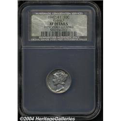 1942/1 10C XF40 Details, Improperly Cleaned,