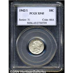1942/1 10C XF45 PCGS. FS-010.7. This