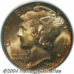 1944-D 10C MS68 Full Bands PCGS. A moderate