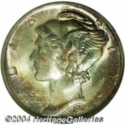 1945-S 10C Micro S MS68 NGC. Powder-blue,