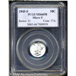 1945-S 10C Micro S MS66 Full Bands PCGS. This