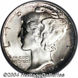 1945-S 10C Micro S MS67 Full Bands PCGS.