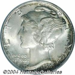 1945-S 10C Micro S MS67 Full Bands PCGS. The