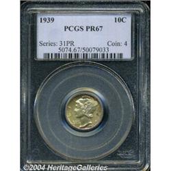 1939 10C PR67 PCGS. Fully struck with pretty