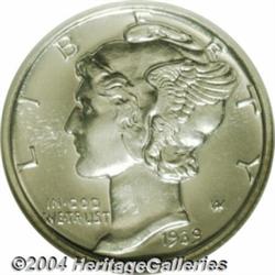 1939 10C PR68 Cameo NGC. The 1939 Mercury Dime