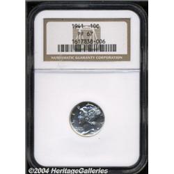 1941 10C PR67 NGC. A shimmering jewel full of