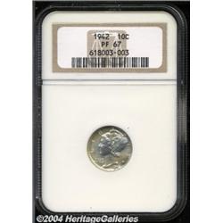 1942 10C PR67 NGC. A bright, defect-free