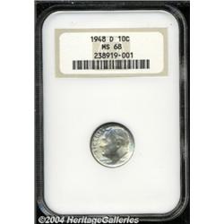 1948-D 10C MS68 NGC. The '48-D is not a