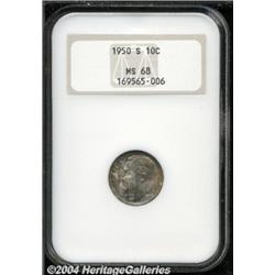 1950-S 10C MS68 NGC. The 1950-S has long been