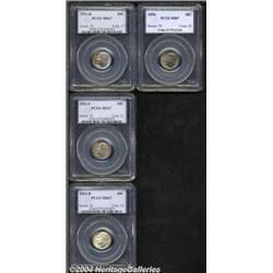 1951-D 10C MS67 PCGS, rich peach and