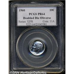 1960 10C Doubled Die Obverse PR64 PCGS.