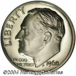 1968 10C No S PR68 Cameo PCGS. The June 28,