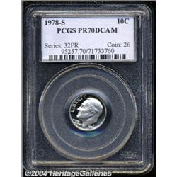 1978-S 10C PR70 Deep Cameo PCGS. Snow-white