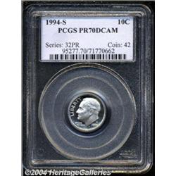 1994-S 10C Clad PR70 Deep Cameo PCGS. A