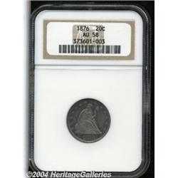 1876 20C AU58 NGC. Only 15,900 pieces of this