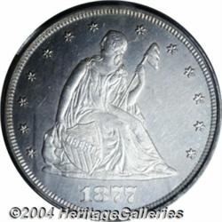 1877 20C PR63 PCGS. A sparkling, lightly toned