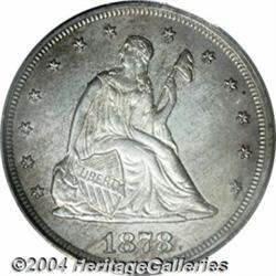 1878 20C PR63 PCGS. A faintly hairlined