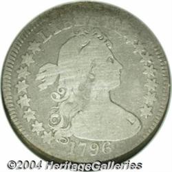 1796 25C AG3 NGC. B-2, R.3. Struck from the