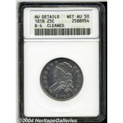 1818 25C--Cleaned--ANACS. AU Details, Net