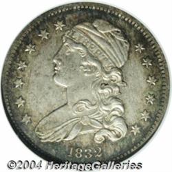 1832 25C MS62 NGC. B-2, High R.1. A slender