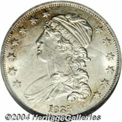 1835 25C MS63 NGC. B-5, R.3. A lustrous and