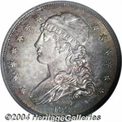 1837 25C MS62 NGC. B-4, R.6. An elusive