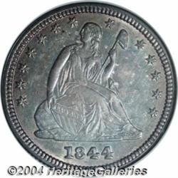 1844 25C MS64 NGC. The 1844 (421,200 pieces