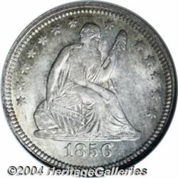 1856 25C MS65 NGC. Lustrous and very clean