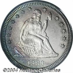 1883 25C PR67 Cameo PCGS. Both sides of this