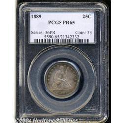 1889 25C PR65 PCGS. With only 12,000 business