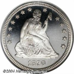 1890 25C PR67 Ultra Cameo NGC. The 1890 is a