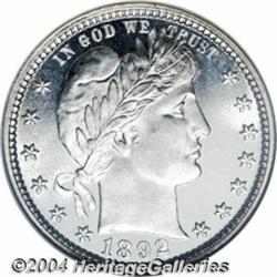 1892 25C MS67 S Prooflike NGC. Type One