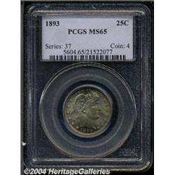1893 25C MS65 PCGS. The otherwise radiant