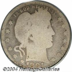 1901-S 25C AG3 PCGS. A solid About Good