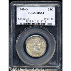 1902-O 25C MS64 PCGS. A pale rose patina