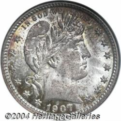 1907-O 25C MS66 NGC. Scarce in high grades,