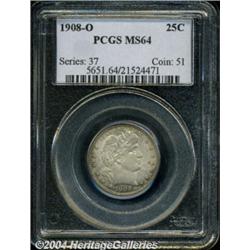 1908-O 25C MS64 PCGS. Quite frosty with